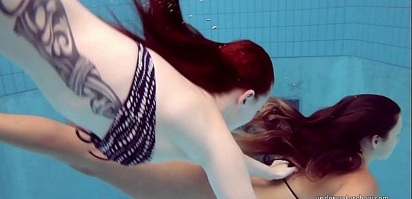  Katrin Privsem and Lucy Gurchenko underwater babes
